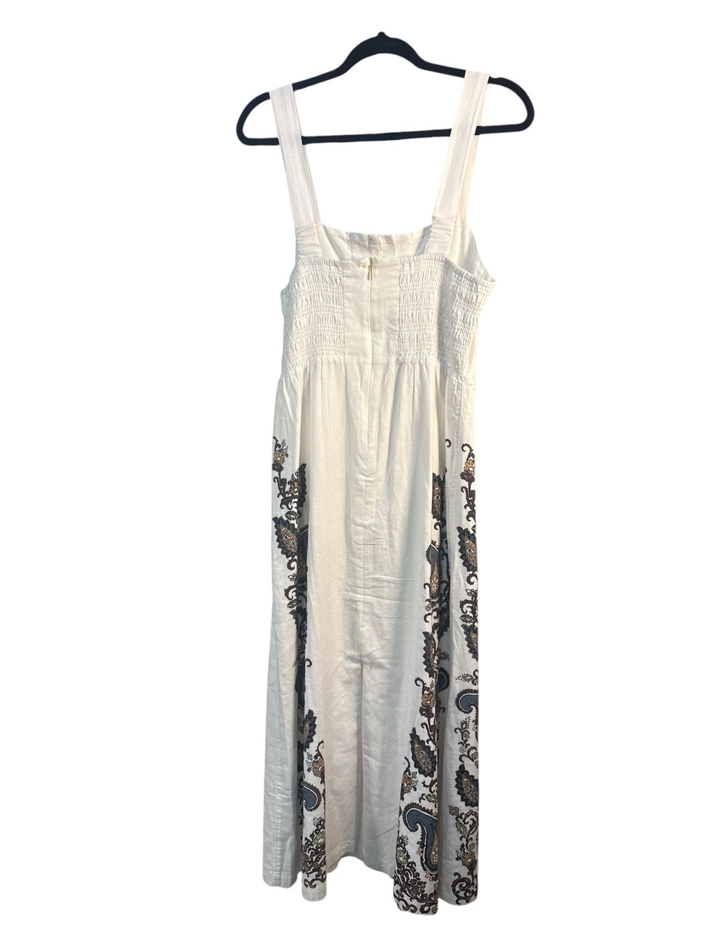 NWT Cleobella Jolene Placement Print Midi Sundress Linen MSRP $298 Medium - Picture 7 of 7